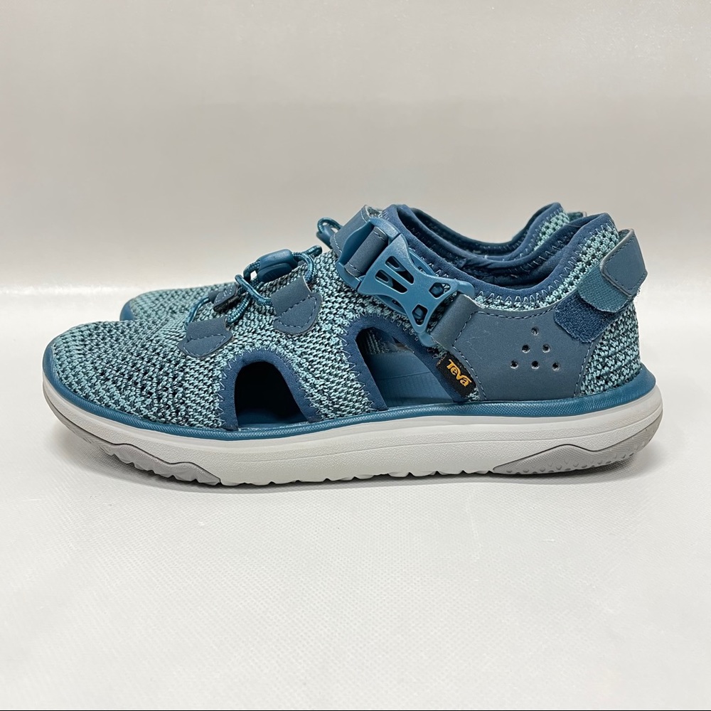Teva Terra Float Travel Knit Blue Sandals Women 7